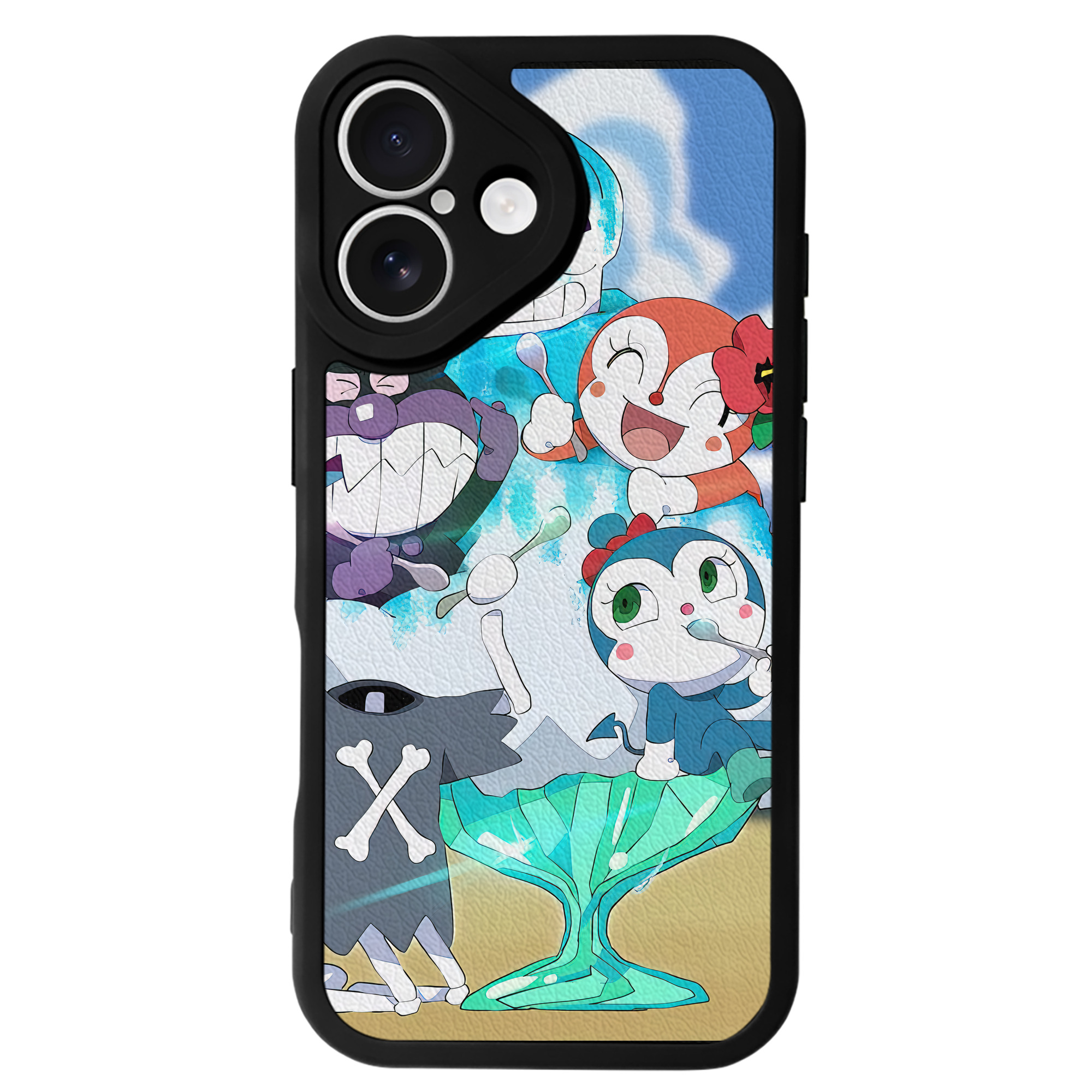 （画像用） アンパンマン Anpanman 【iPhone 16シリーズ対応】シリコンスマホケース（レザー調） 材質：シリコン